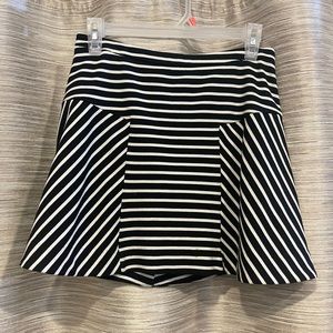 Candie's Black and White Striped Skirt